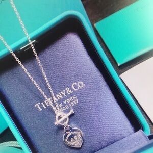 Tiffany & Co Silver Heart Pendant Necklace